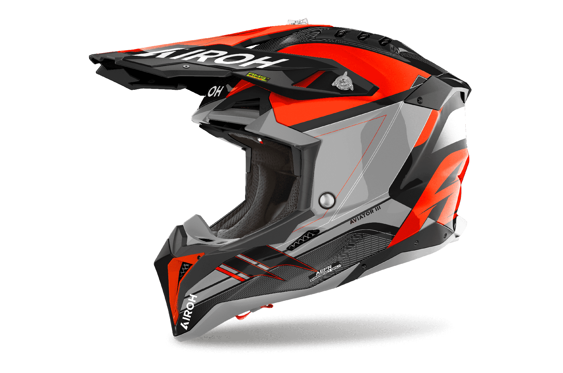 Casco para Moto Airoh Aviator 3 Saber Orange Gloss